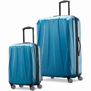 降价：Samsonite 超轻系列2件套 新款万向轮行李箱 加勒比蓝