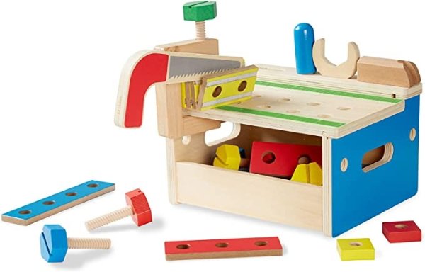 锤子和锯木工具台（积木玩具31件）
