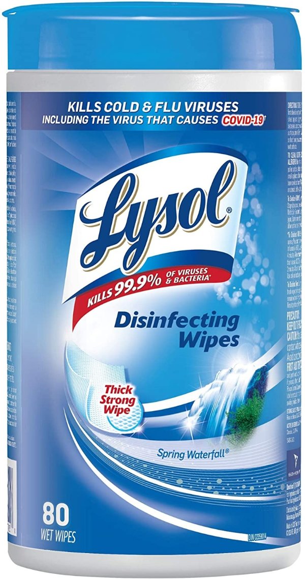 Lysol 杀菌湿巾 80片