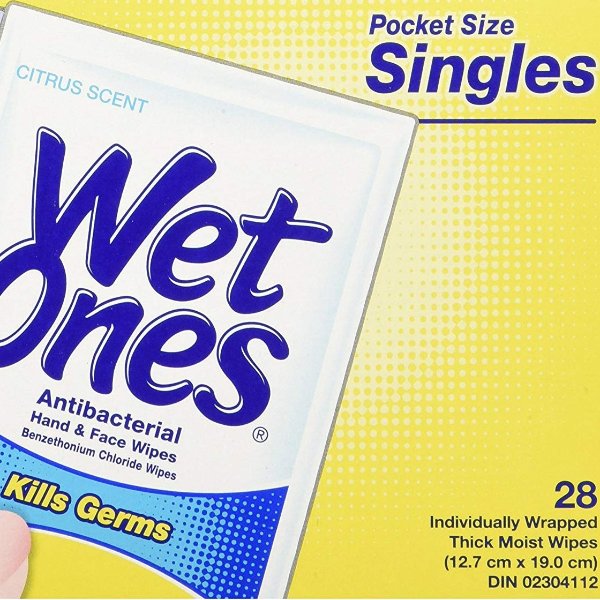Wet Ones 消毒湿纸巾 柑橘香 独立包装 哪里不干净擦哪里