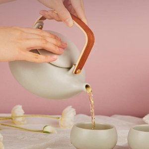 Zens 陶瓷茶壶 简约好质感 家用绿茶、红茶好搭档