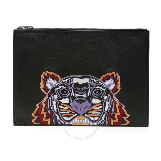 Tiger Embroidered 虎头文件包