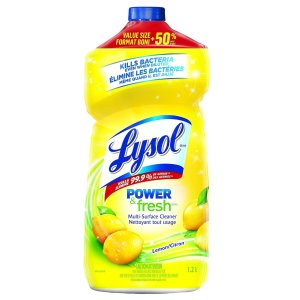 Lysol 全能清洁液1.2L补充装 强力去污适用于多种表面