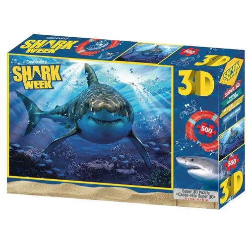 鲨鱼3D拼图 500片