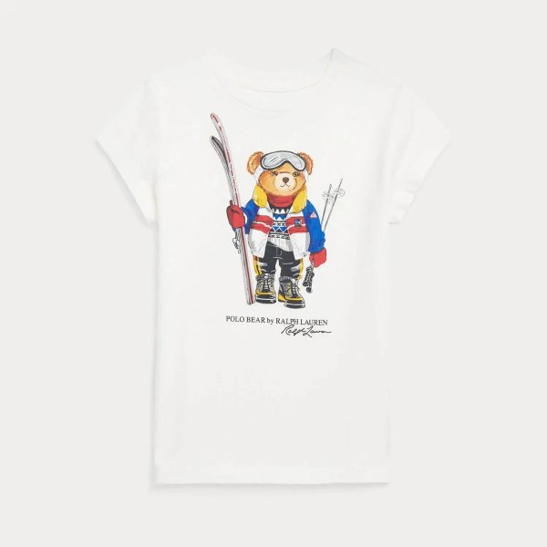 滑雪小熊T恤