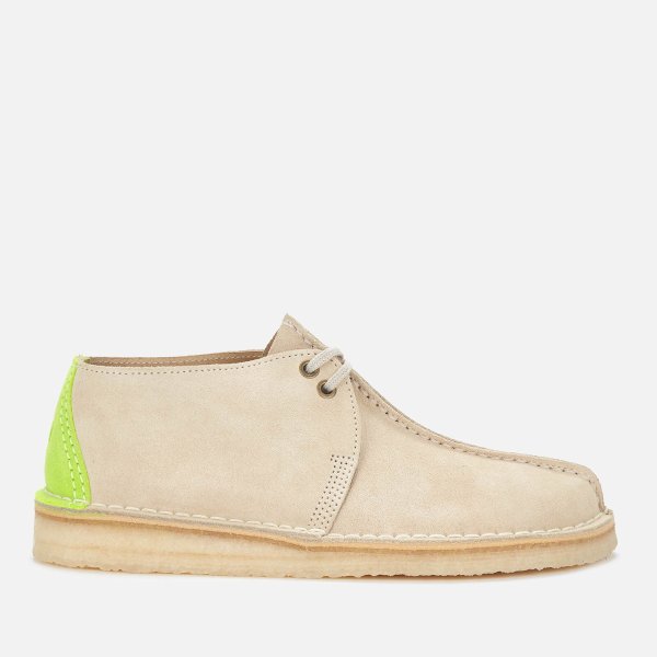 Men's Desert Trek Suede Shoes - Off White