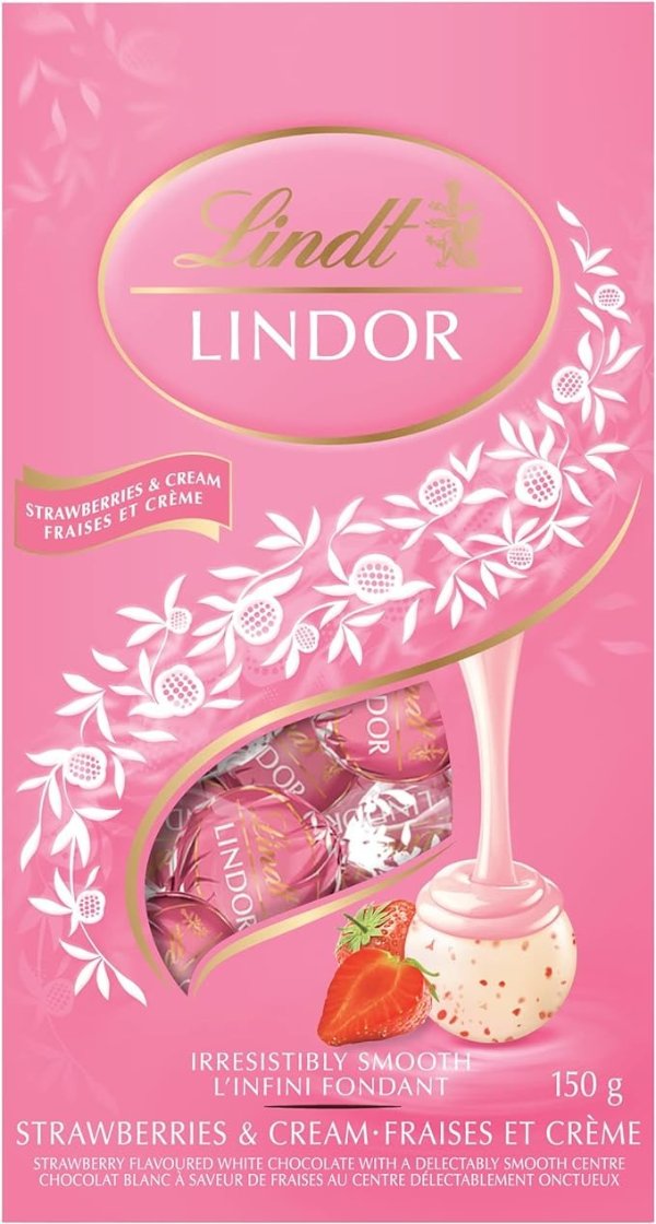 Lindt Lindor 草莓白巧松露