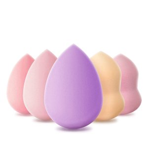 MissElise 美妆蛋5件套 多种形状和颜色 可爱又实用