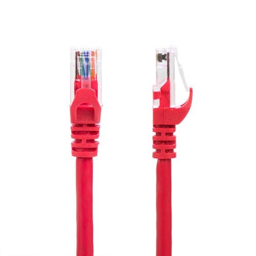 3FT Cat6 550MHz UTP 24AWG RJ45 Ethernet Network Cable - Red - PrimeCables® - 1/Pack