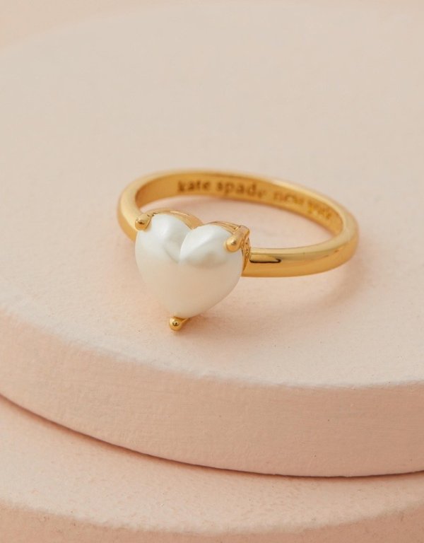 心形珍珠戒指