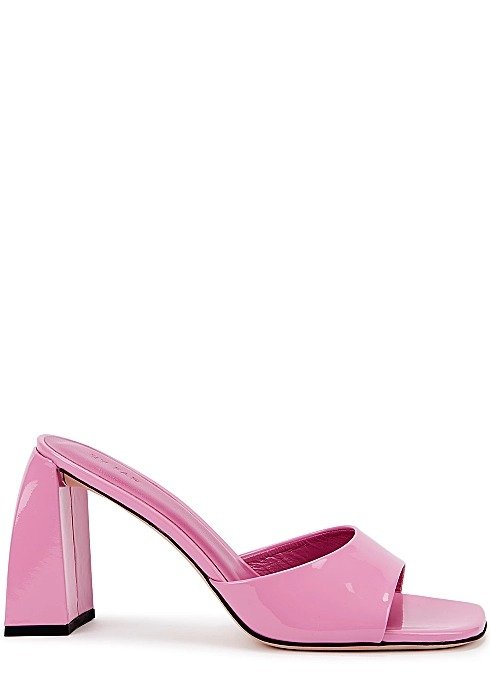 Michele 100 粉色漆皮穆勒鞋