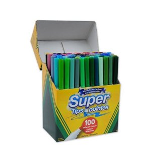 Crayola 彩色水洗笔 100支