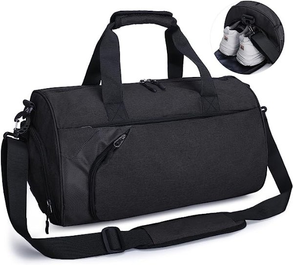 男式女式运动行李袋 40 升防水健身旅行行李袋