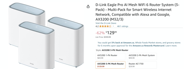 D-Link Eagle Pro AI Mesh WiFi  AX3200路由器系统