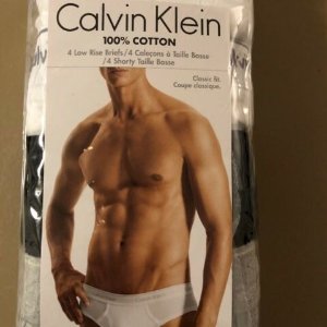 史低价：Calvin Klein 男士经典纯棉低腰内裤 XL码 4条装