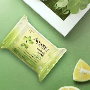 Aveeno 天然大豆系列卸妆巾25片特卖 温和卸妆首选