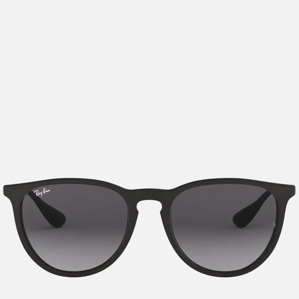 Erika Round Acetate Sunglasses - Black