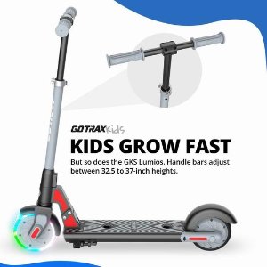 史低价：新品 GOTRAX GKS LUMIOS 发光前轮 儿童电动滑板车