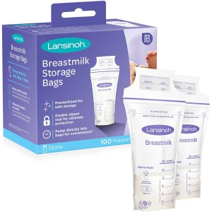 Lansinoh 母乳储存袋100只 专利密封技术 美国销售第一
