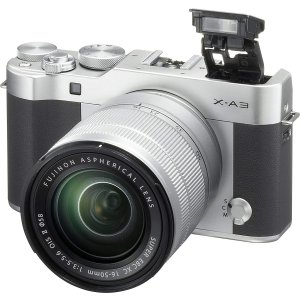 Fujifilm X-A3 无反相机 + 16-50mm F3.5-5.6 II 镜头套装 银色