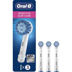 Oral-B 电动牙刷敏感替换刷头 柔软刷毛 温和牙龈 清洁效果棒棒哒
