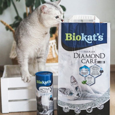 10L仅€8.65Biokat's 钻石猫砂 活性炭除味 添加芦荟精华 易结块好清理