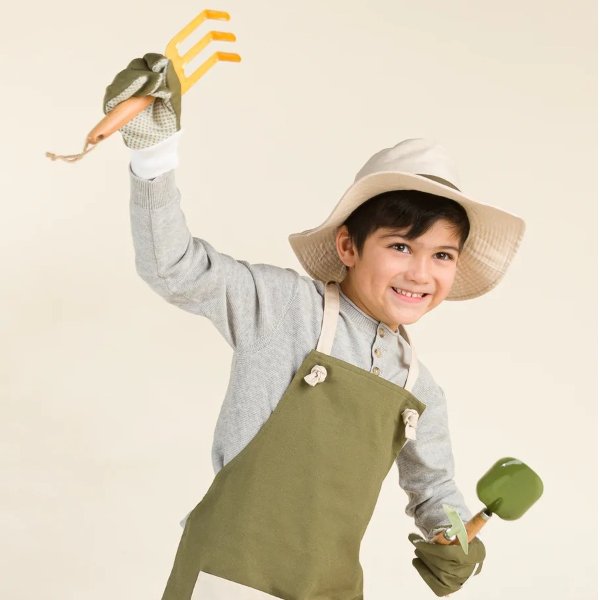 园艺工人围裙+帽子+玩具6件套