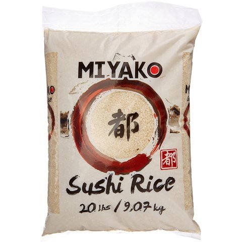 售价€24.99 免去超市搬Miyako 圆粒寿司米 9.07公斤袋装 比普通大米更香甜