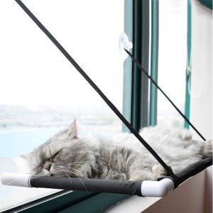 Afufu 猫猫窗边吊床热卖 视野好还能晒太阳