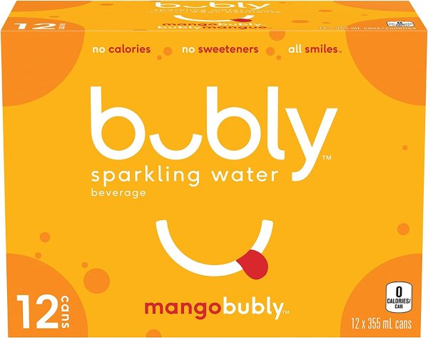 Bubly 芒果味气泡水 355mLx12瓶
