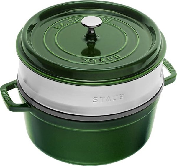 绿色圆形铸铁锅 26 cm, 5,2 L