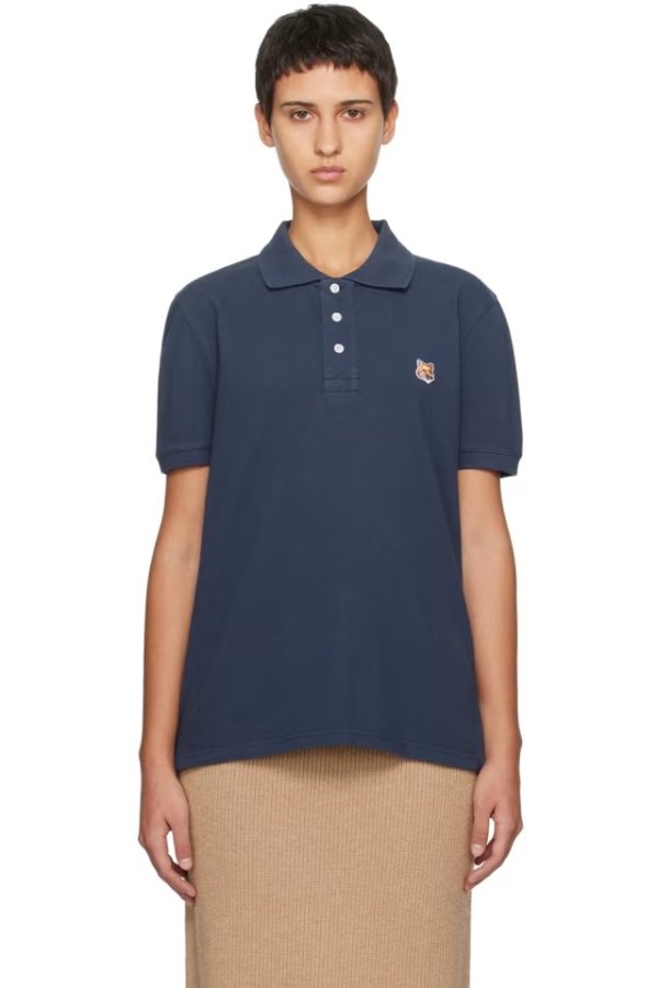 海军蓝 Fox Head Polo 衫