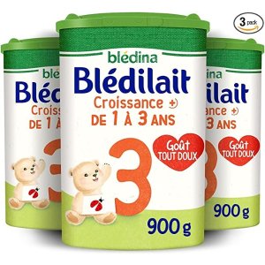 Blédina12-36个月 3段奶粉 900g x 3罐