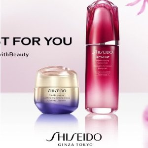 炸场啦 宝藏Shiseido资生堂  收红腰子、百优面霜套装