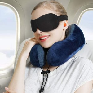 PON 记忆棉旅行枕 360°颈部支持 送耳塞眼罩