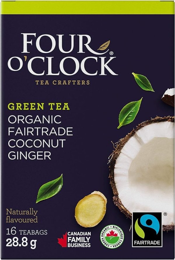 Four O'Clock 绿茶椰子姜茶
