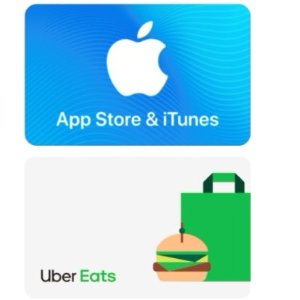 Apple App Store and iTunes 礼卡