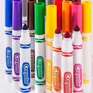 Crayola绘儿乐 24色可水洗儿童彩笔 绘画必备文具