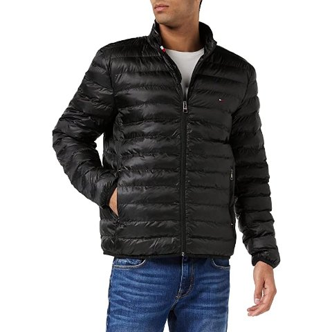 tommy hilfiger herren steppjacke core packable recycled jacket