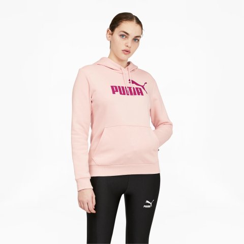 Puma少女感来了Essentials 粉色连帽卫衣