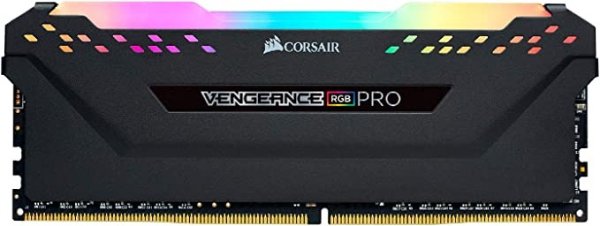 Vengeance RGB PRO内存条 16GB (2x8GB) DDR4 3200MHz C16 LED Desktop Memory, Black