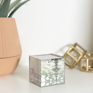 史低价：Umbra 创意多面水晶玻璃立方体相框 看到不同角度的美