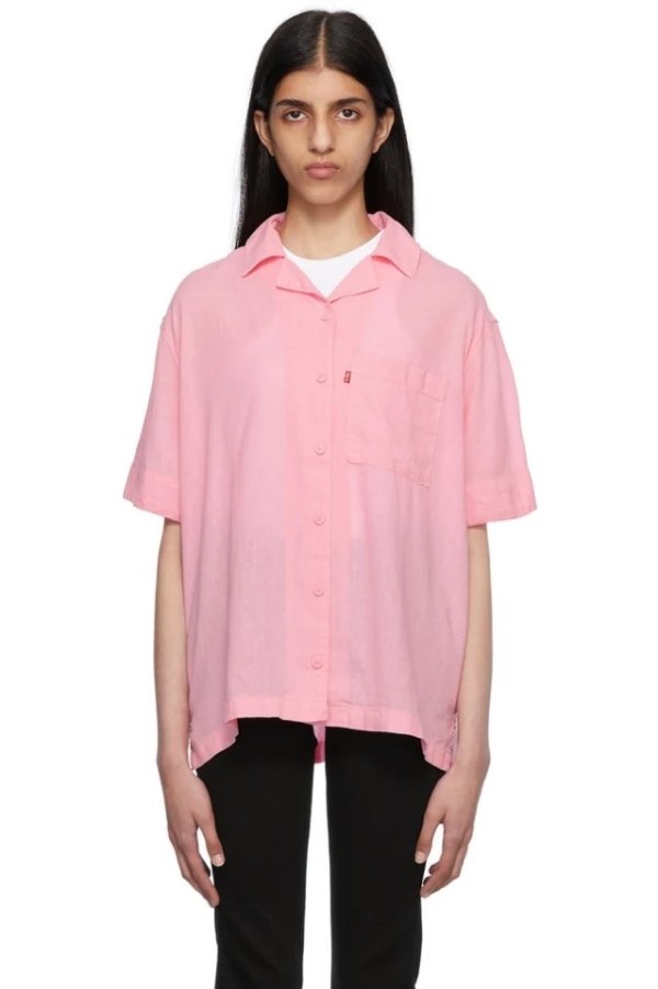 粉色 Ari Resort 衬衫