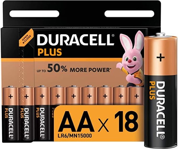 Duracell Plus 18节 AA 1,5 V 