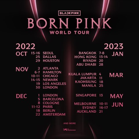 柏林加场抢票啦Blackpink要来德国啦！"Born Pink"世界巡演 锁定柏林/科隆