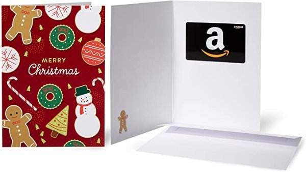 Amazon圣诞雪人礼卡