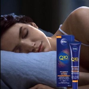 妮维雅 Q10+维C抗皱晚安面霜 夜间滋润修复 改善倦容