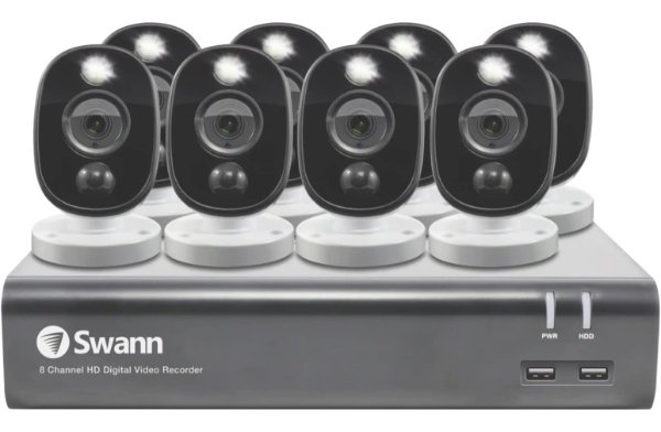 Swann 4601271 1TB Full-HD 8 Camera CCTV System 