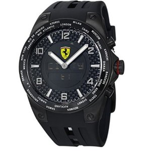法拉利Ferrari 男士碳纤维表盘手表