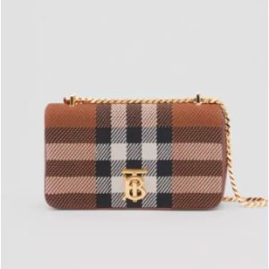 太能打了！Burberry 新款官网首页Lola格纹包仅$1170